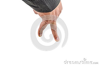 Hand, wrist, fingers, thumb, phalange, isolated, background, nail, emotions Stock Photo