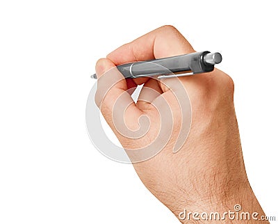 Hand writing Stock Photo