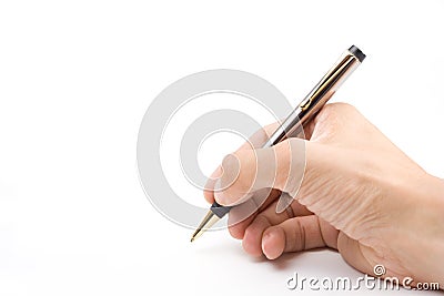 Hand Writing Concept Stock Photo