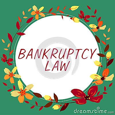 Hand writing sign Bankruptcy Law. Business approach Stimulating creative thinking Developing new ideas Discussion Frame Stock Photo