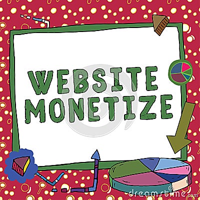 Text caption presenting Website Monetize. Business showcase critical component to protect and secure websites -57342 Stock Photo