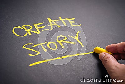 Create Story Topic Stock Photo