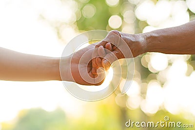 Nursing home or help for elderly concept Stock Photo