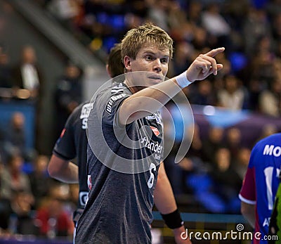 Handball game Motor vs Aalborg Editorial Stock Photo