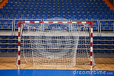 Handball goal Stock Photo