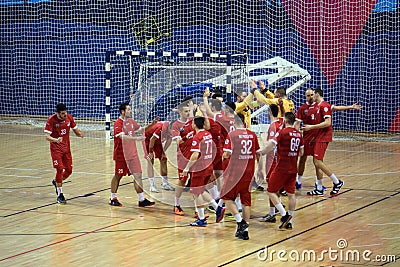 Handball Proleter Zrenjanin-Obilic Belgrade, Serbia Editorial Stock Photo