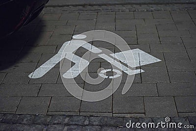 A handcart symbol for transporting goods Stock Photo