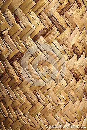 Handcraft mexican cane basketry vegetal texture Stock Photo