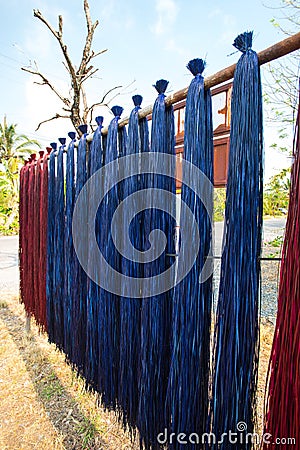 Handcraft weave texture natural wicker Stock Photo