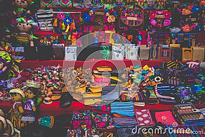 Handcrafts in market of Oaxaca Mexico Editorial Stock Photo