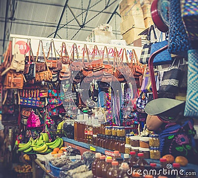 Handcrafts in market of Oaxaca Mexico Editorial Stock Photo