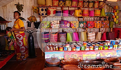 Handcrafts markets in Antananarivo, Madagascar Editorial Stock Photo