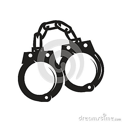 Handcuffs icon Vector Illustration