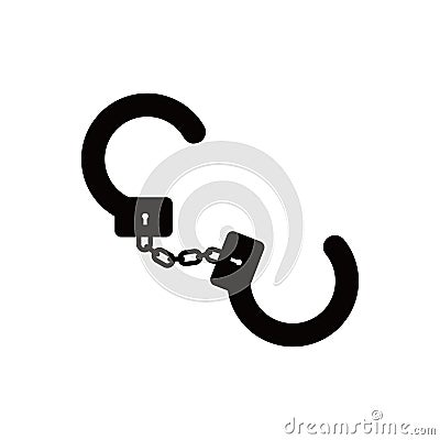 handcuffs icon design. Vector Illustration