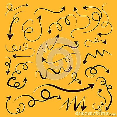 6. Handdrawn Arrow Collection Vector Illustration Vector Illustration