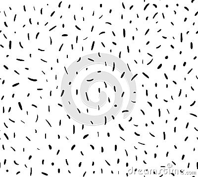 Handdrawn dotted seamless texture pattern vector Vector Illustration