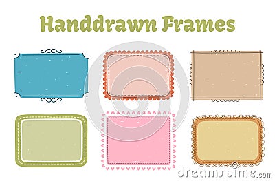 Handdrawn Frames Vector Illustration