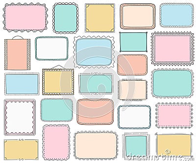 Handdrawn Frames Vector Illustration