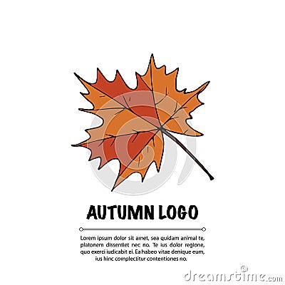 Handdrawn vector doodle logo. Vector Illustration