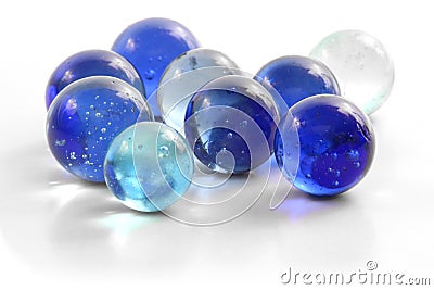 Handful of Marbles Stock Photo