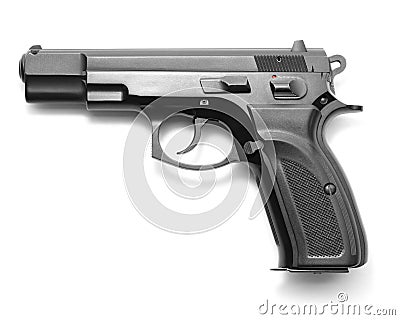 Handgun isolated Stock Photo