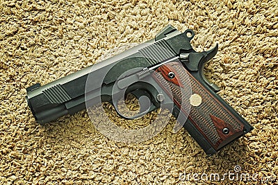 Handgun, semi-automatic. Stock Photo