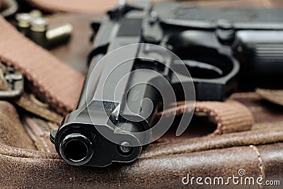 Handgun, semi-automatic. Stock Photo