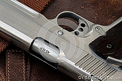 Handgun, semi-automatic. Stock Photo