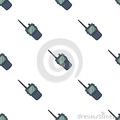 Handheld transceiver icon in cartoon style isolated on white background. Vector Illustration
