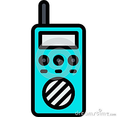 Handheld transceiver icon, Protest related vector Vector Illustration