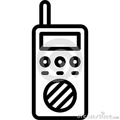 Handheld transceiver icon, Protest related vector Vector Illustration