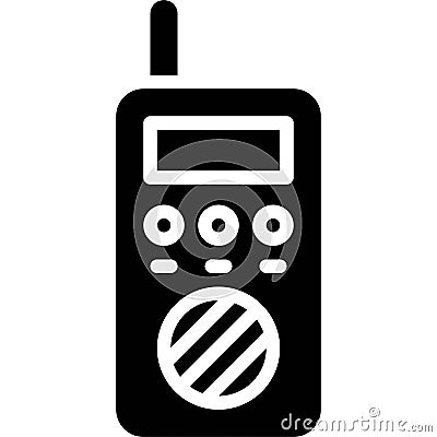 Handheld transceiver icon, Protest related vector Vector Illustration