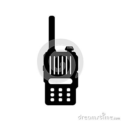 Handheld transceiver icon, vector illustration design template Vector Illustration