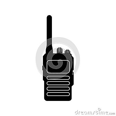 Handheld transceiver icon, vector illustration design template Vector Illustration