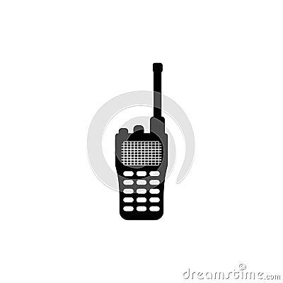 Handheld transceiver icon, vector illustration design template Vector Illustration