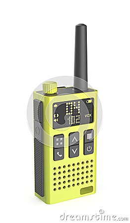 Handheld transceiver walkie-talkie Stock Photo