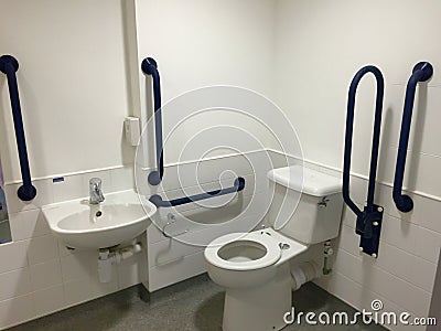 Handicap accessible Bathroom Stock Photo