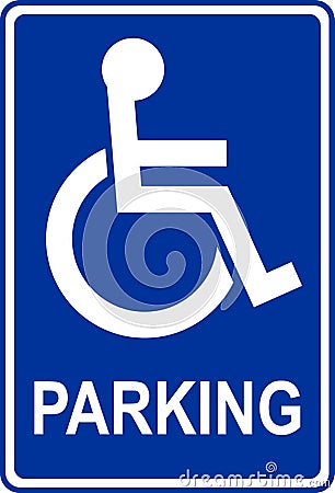 Handicapped parking Vector Illustration