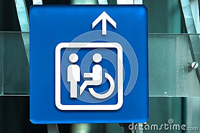 Handicap sign Stock Photo