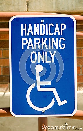 Handicap sign Stock Photo