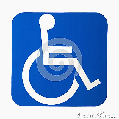 Handicap sign. Stock Photo