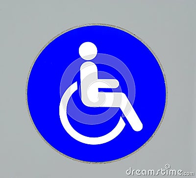 Handicap Sign Stock Photo