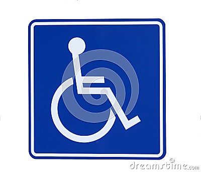 Handicap Sign Stock Photo