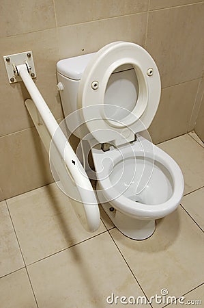 Handicap toilet Stock Photo