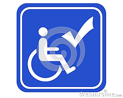 Handicapped accessible Stock Photo