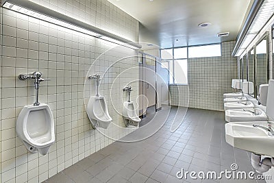 Fixtures in a handicapped accessible restroom Stock Photo