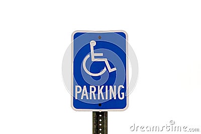 Handicapped Parking Sign Stock Photo