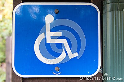 Handicapped symbol Stock Photo