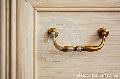 Handle drawer cabinet Stock Photo
