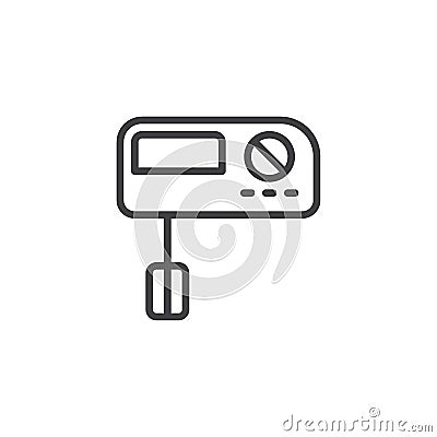 Handle mixer line icon Vector Illustration